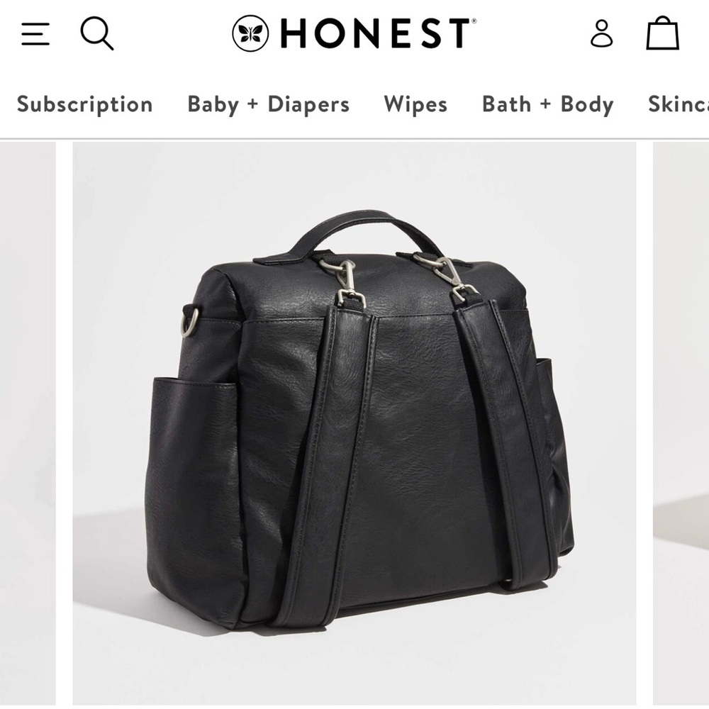 Honest Company Diaper Bag- Vegan Leather